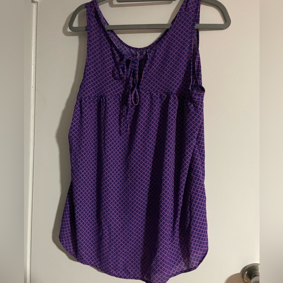 Pleione Women’s Sleeveless Purple Design Top Size Medium - Picture 4 of 4